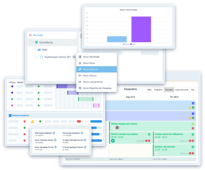 Gerencie os projetos do time em qualquer lugar