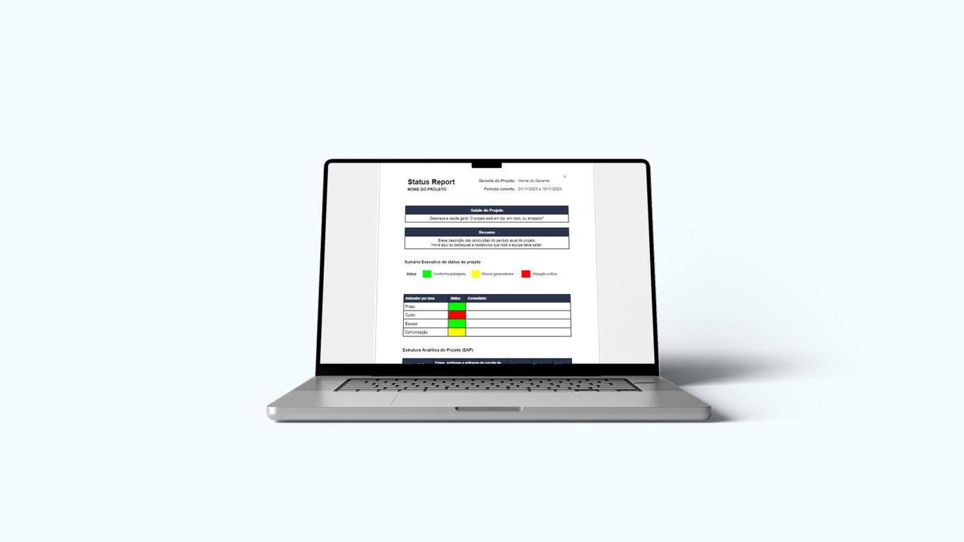 [Template] Status Report de Projetos