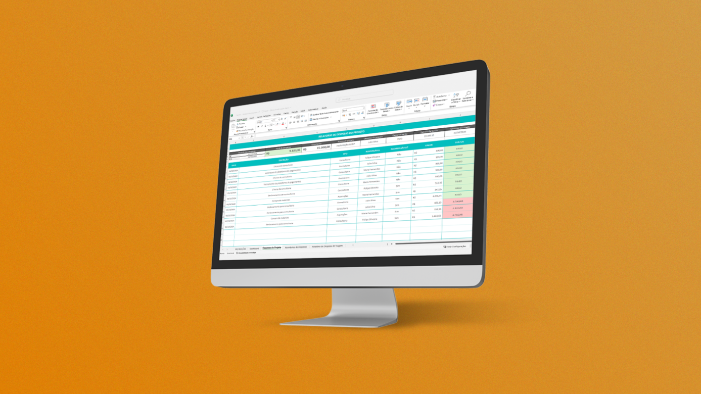[Planilha] Relatório de Despesas do Projeto