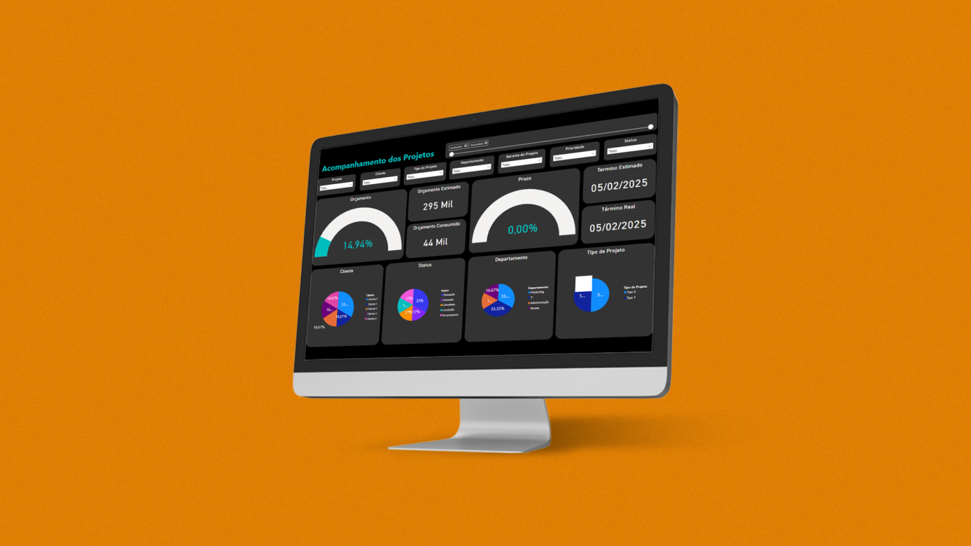 [Template] Dashboard de Gestão de Projetos para PowerBI
