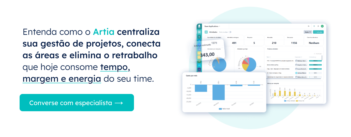 Conheça o Artia: plataforma que centraliza gestão de projetos, conecta CRM, ERP e elimina o retrabalho da operação