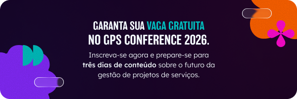 Imagem com texto convidando para garantir a vaga no GPS Conference 2026, com link embedado para inscrição nos três dias de evento.